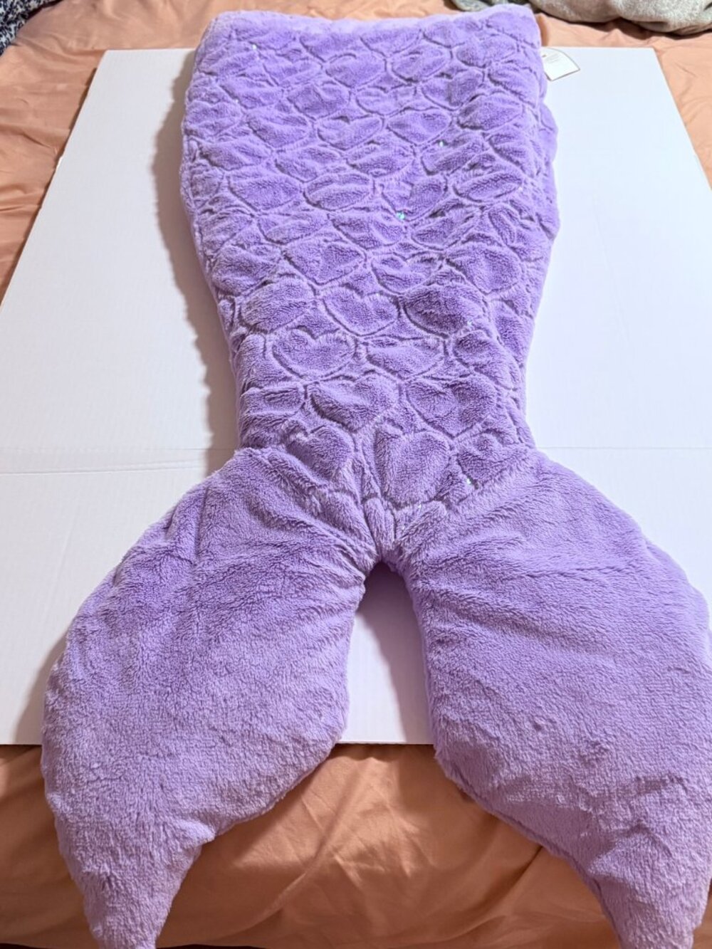 Purple Mermaid Tail by Lucky Penny (New with Tags) 22 in. x 56 in
